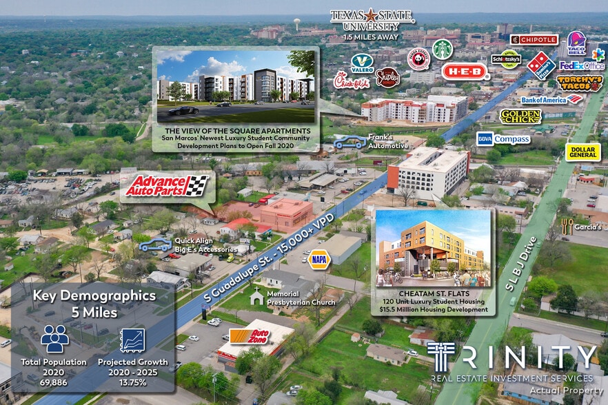 More Photos Of 510 S Guadalupe St, San Marcos Freestanding For Sale