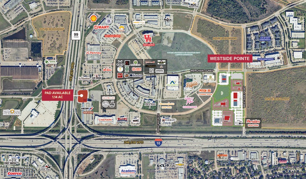 More Photos Of Westside Pky @ I-10, Katy Land For Lease