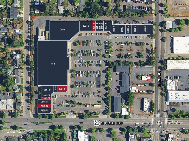 More Photos Of 7901-8001 SE Powell Blvd, Portland Unknown For Lease