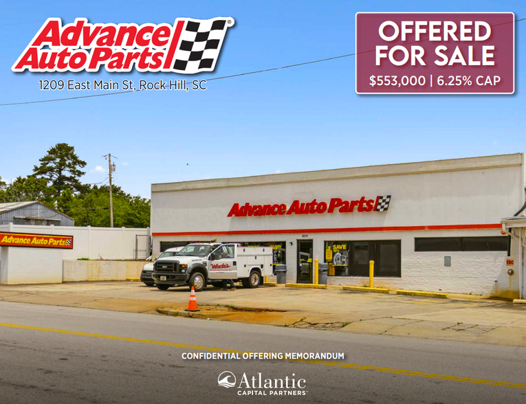 Primary Photo Of 1209 E Main St, Rock Hill Auto Repair For Sale