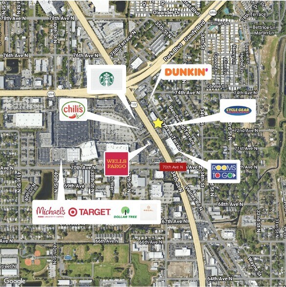 More Photos Of 7201-7261 US Highway 19 N, Pinellas Park Storefront For Lease