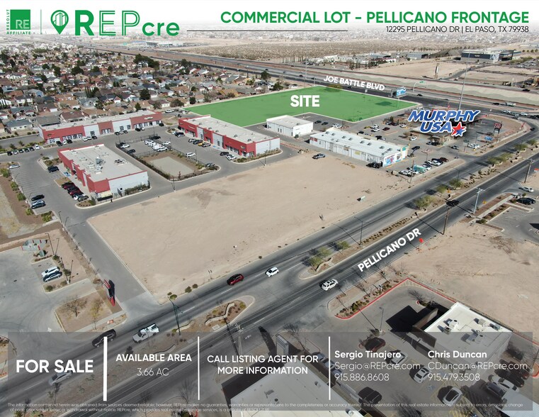 Primary Photo Of 12295 Pellicano Dr, El Paso Land For Sale