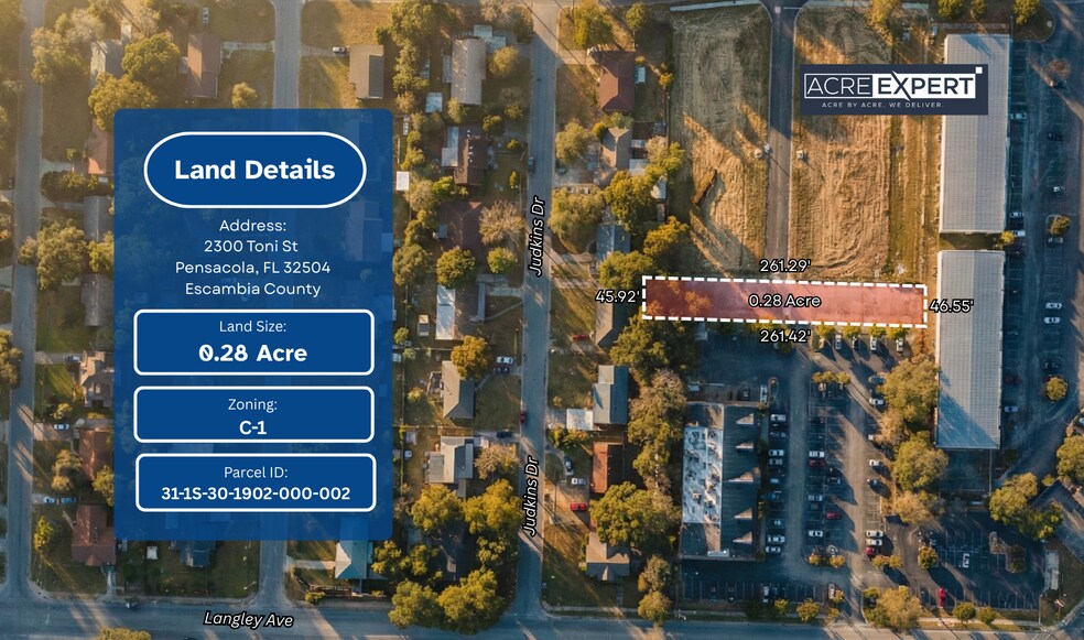 Primary Photo Of 2300 Toni St, Pensacola Land For Sale