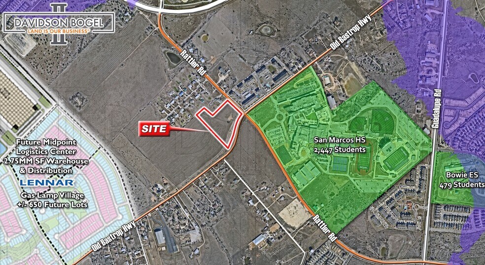 Primary Photo Of SWC - Old Bastrop Rd. & Rattler Rd., San Marcos Land For Sale