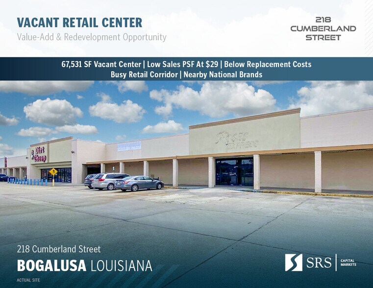 Primary Photo Of 218 Cumberland St, Bogalusa Storefront For Sale