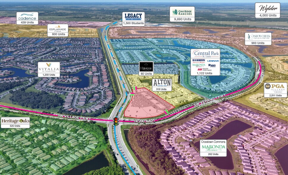 More Photos Of 0 Crosstown Pkwy & SW Village Pkwy, Port Saint Lucie Land For Lease