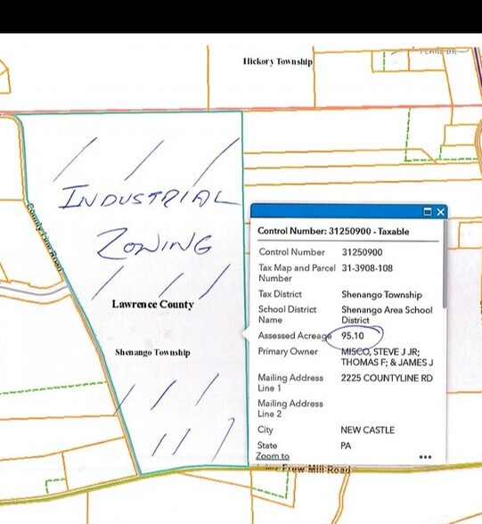 More Photos Of 2225 County Line Rd, New Castle Land For Sale