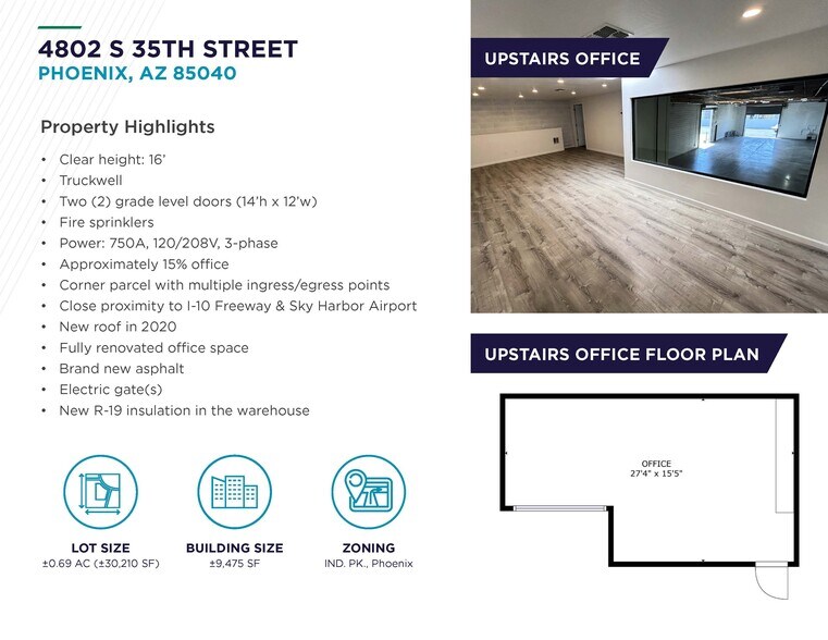 More Photos Of 4802 S 35th St, Phoenix Warehouse For Lease