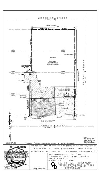 More Photos Of 308 Franklin St, Anthony Land For Sale