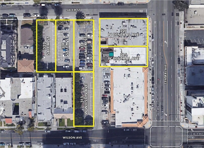 Primary Photo Of 215-221 N Central Ave, Glendale Land For Sale