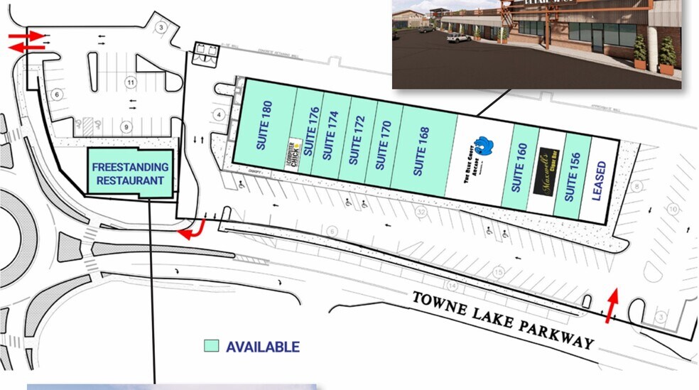 More Photos Of 0 Towne Lake Pky, Woodstock Unknown For Lease