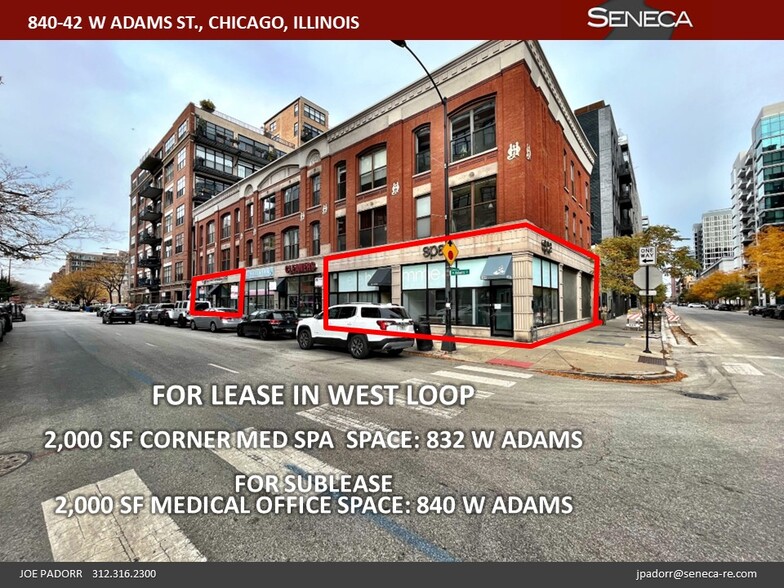 Primary Photo Of 832-842 W Adams St, Chicago Storefront Retail Residential For Lease