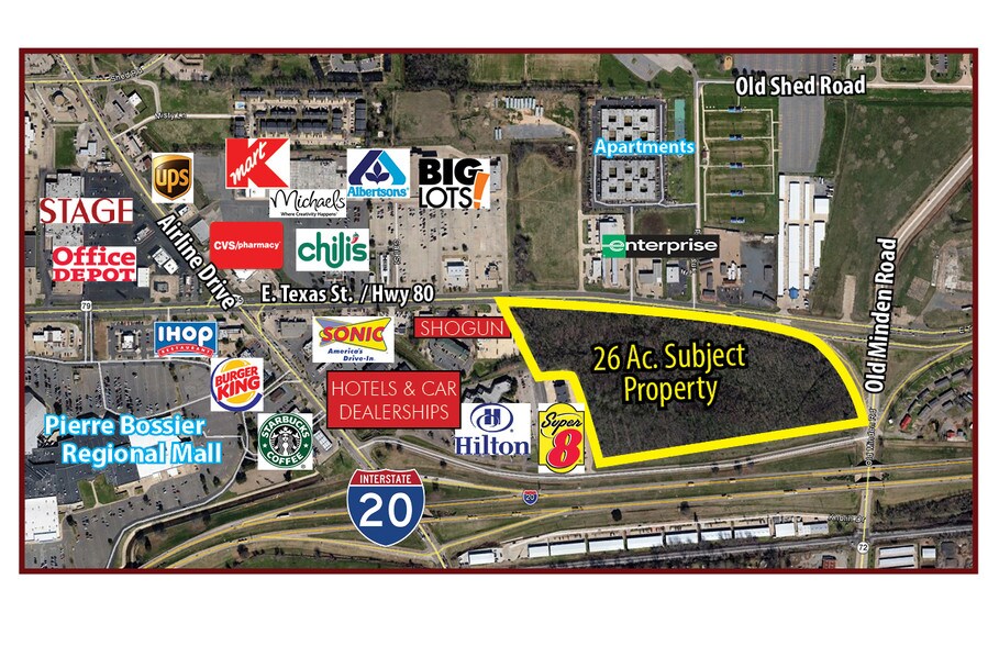 Primary Photo Of E Texas St, Bossier City Land For Sale