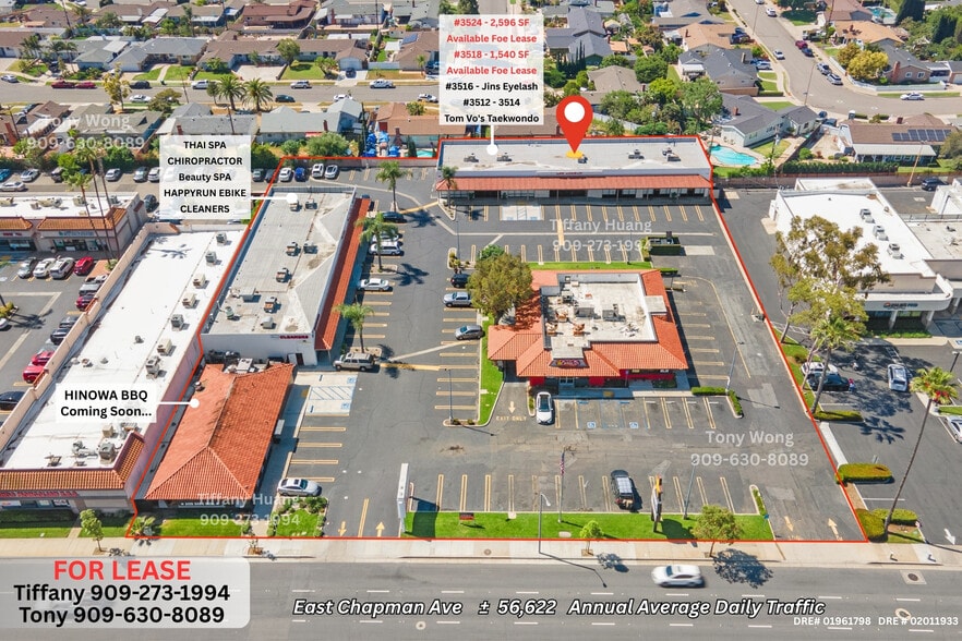 More Photos Of 3512-3538 E Chapman Ave, Orange Unknown For Lease