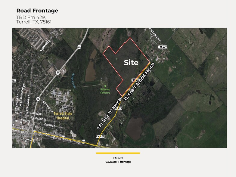 More Photos Of Fm Rd 429, Terrell Land For Sale
