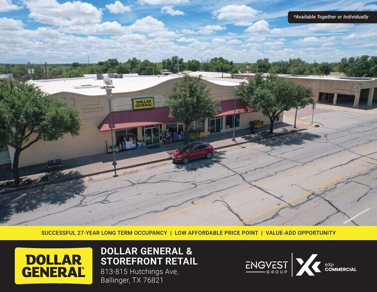 Primary Photo Of 813-815 Hutchins Ave, Ballinger General Retail For Sale
