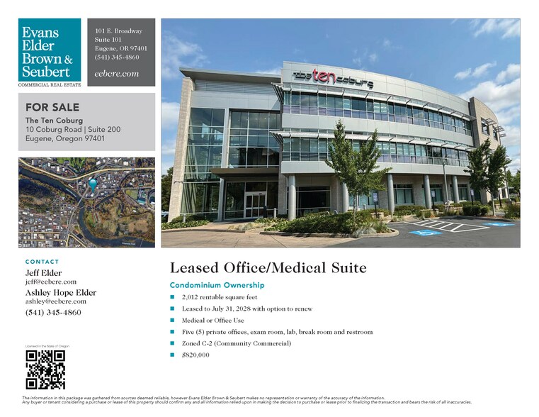 More Photos Of 10 Coburg Rd, Eugene Medical For Sale