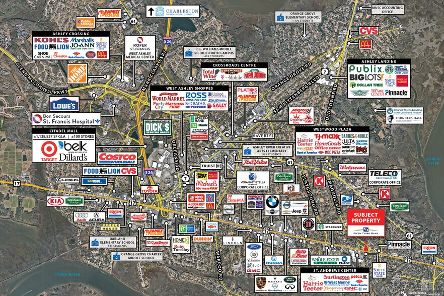 More Photos Of 844 Savannah Hwy, Charleston Bank For Sale