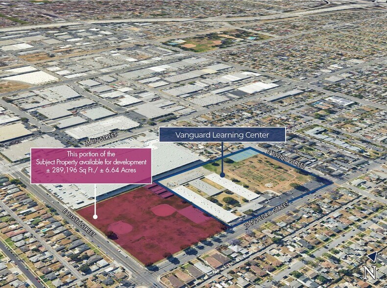 Primary Photo Of 13305 S San Pedro St, Los Angeles Land For Lease