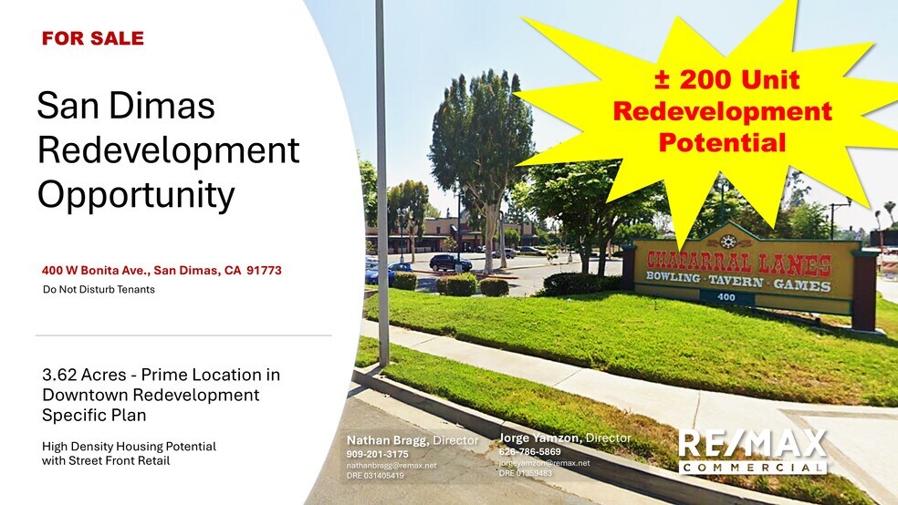 Primary Photo Of 400 W Bonita Ave, San Dimas Storefront For Sale
