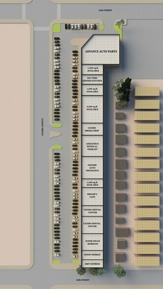 More Photos Of 1601-1647 S Cicero Ave, Cicero Unknown For Lease