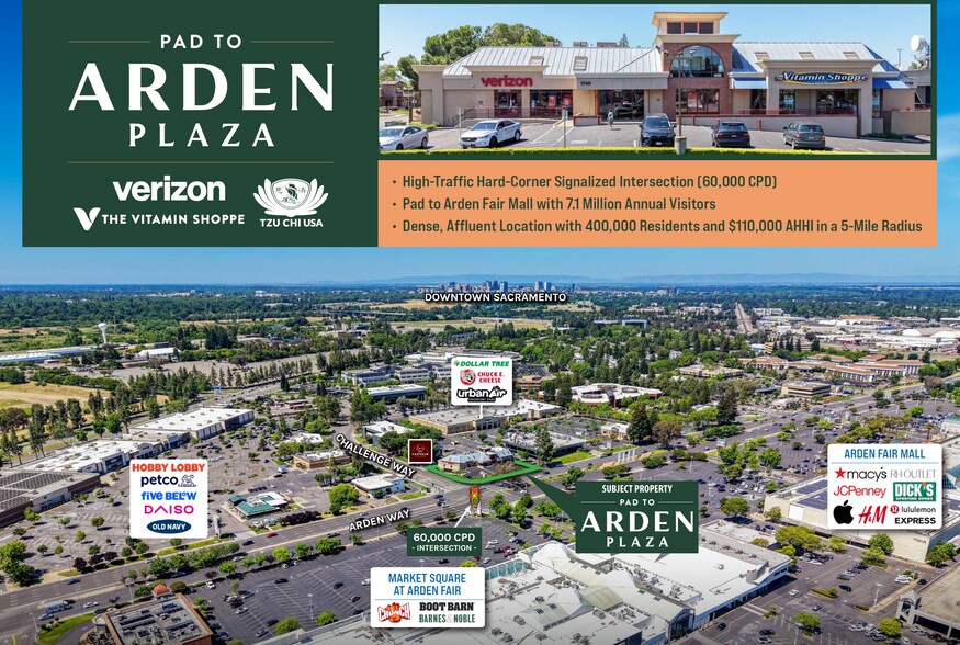 Primary Photo Of 1740 Arden Way, Sacramento General Retail For Sale