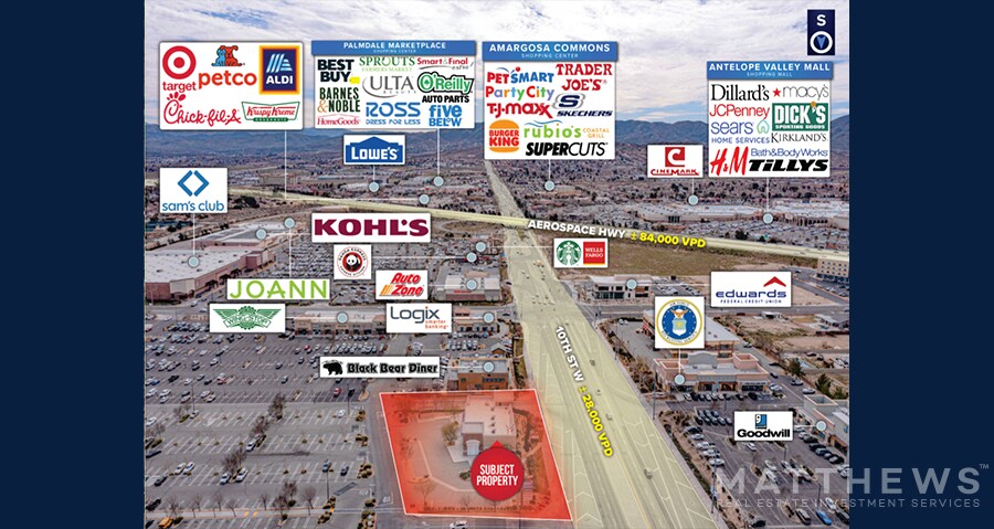 More Photos Of 40038 10th St W, Palmdale Freestanding For Lease