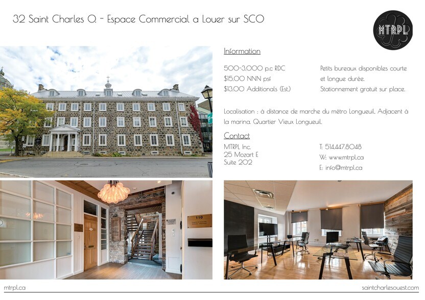More Photos Of 32 Rue Saint-Charles, Longueuil Office For Lease
