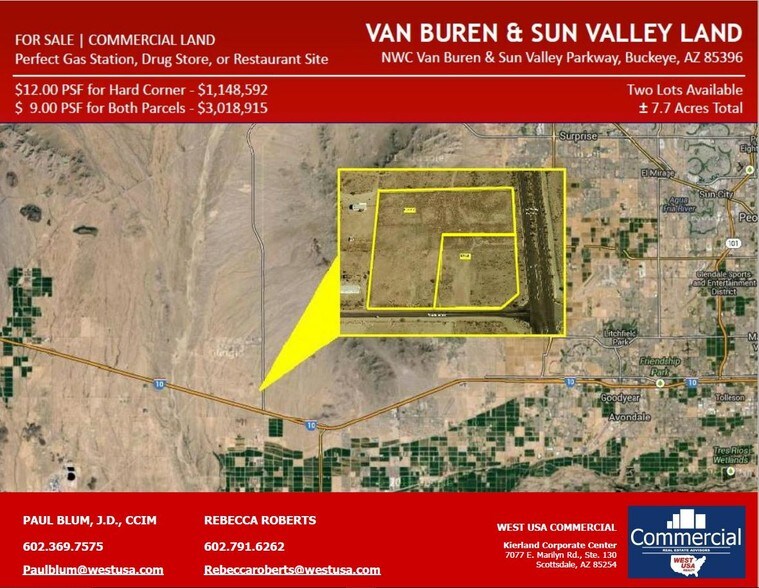More Photos Of NWC Sun Valley Pky & Van Buren, Buckeye Land For Sale