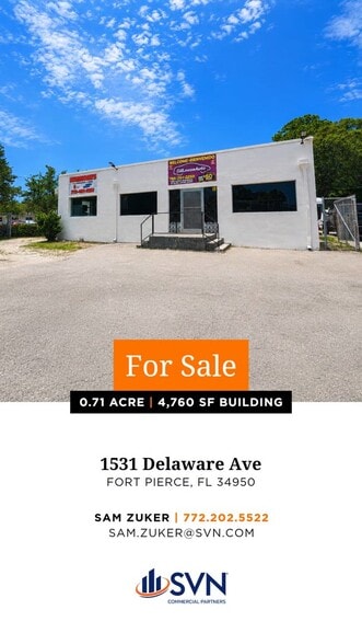 Primary Photo Of 1531 Delaware Ave, Fort Pierce Freestanding For Sale