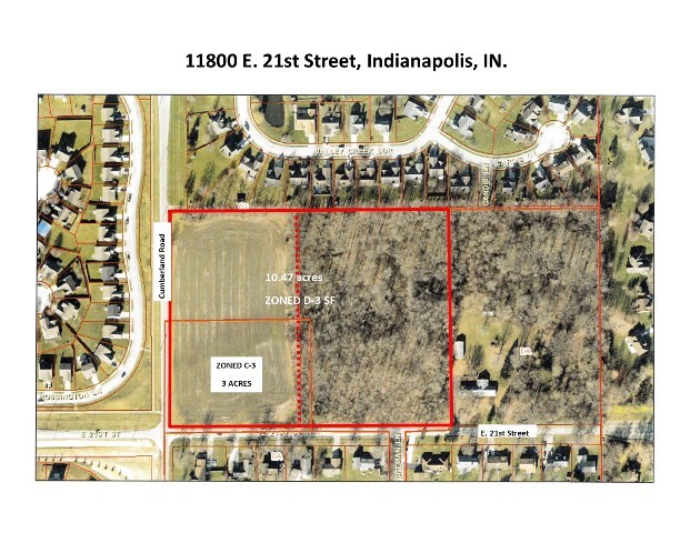 Primary Photo Of 11800 E 21st St, Indianapolis Land For Sale