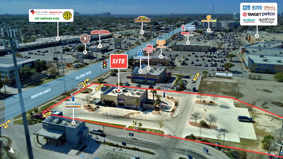 More Photos Of 1253 Austin Hwy, San Antonio Fast Food For Lease