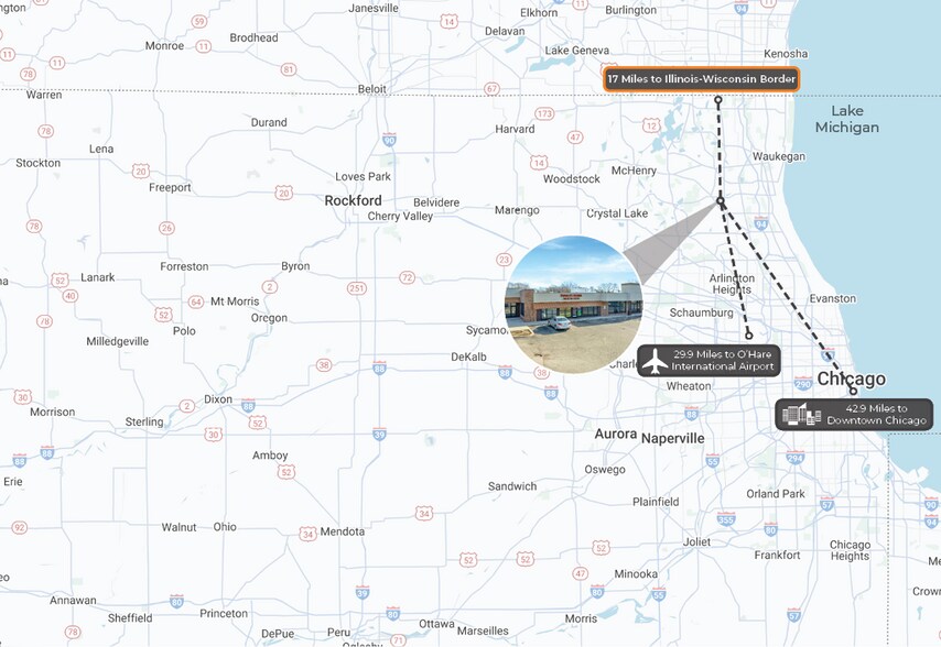 More Photos Of 605-625 N Midlothian Rd, Mundelein Storefront Retail Office For Sale