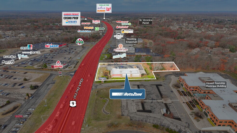 More Photos Of 4545 Us Highway 9, Howell Freestanding For Sale