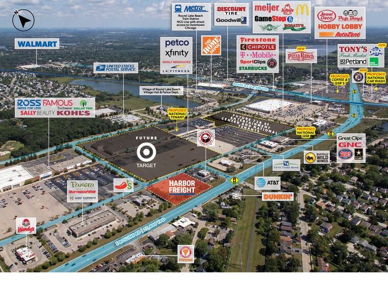 More Photos Of 340 E Rollins Rd, Round Lake Freestanding For Sale