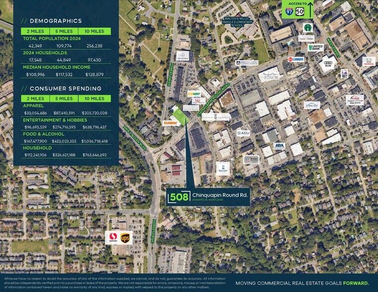 More Photos Of 508 Chinquapin Round Rd, Annapolis Storefront For Lease