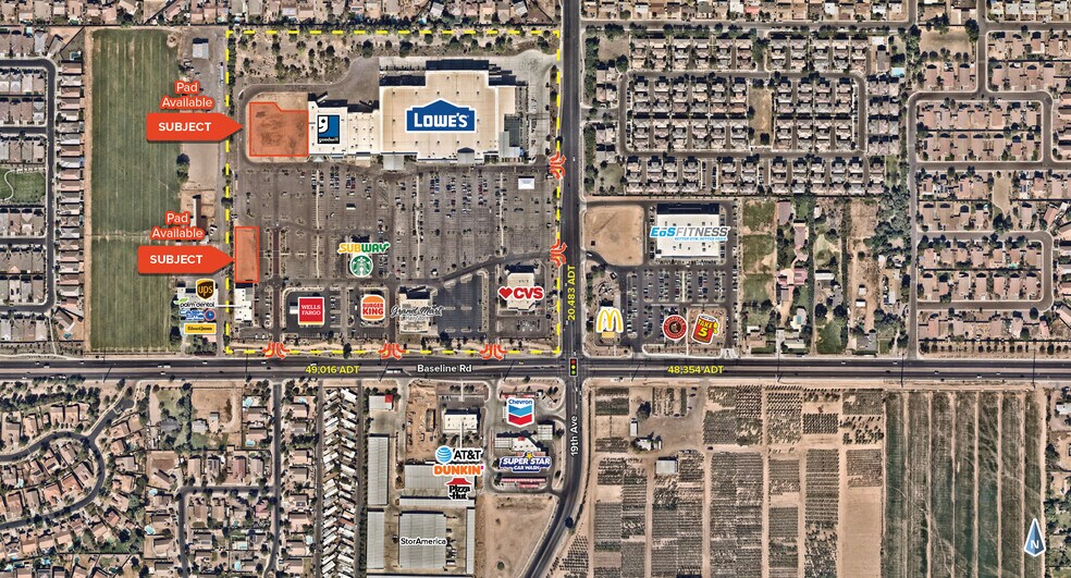 More Photos Of W Baseline Rd @ 19th Ave, Phoenix Unknown For Lease