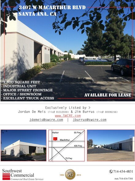 More Photos Of 3401-3419 W MacArthur Blvd, Santa Ana Warehouse For Lease