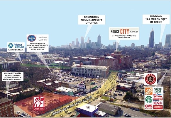 Primary Photo Of 777 Ponce De Leon Ave NE, Atlanta Land For Lease