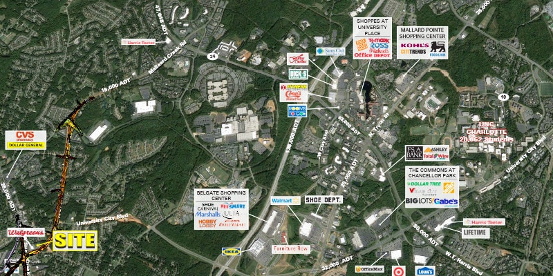 More Photos Of N Graham St & West Sugar Creek Rd, Charlotte Land For Lease
