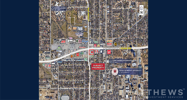 Primary Photo Of 401-415 W University Dr, Denton Storefront For Lease