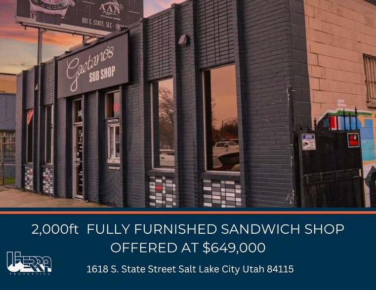 Primary Photo Of 1618 S State St, Salt Lake City Restaurant For Sale