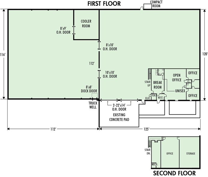 More Photos Of 111 W River St, Cadillac Distribution For Lease
