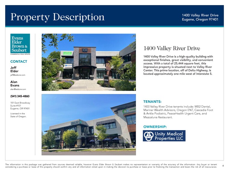 More Photos Of 1400 Valley River Dr, Eugene Medical For Lease