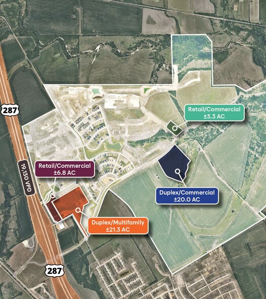 More Photos Of Hwy 287 & Dartmoor Dr, Waxahachie Land For Sale