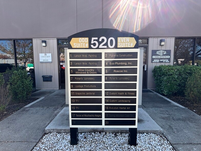 More Photos Of 520 California Blvd, Napa Warehouse For Lease