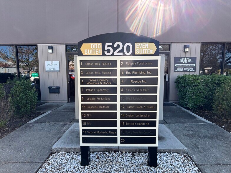 More Photos Of 520 California Blvd, Napa Warehouse For Lease
