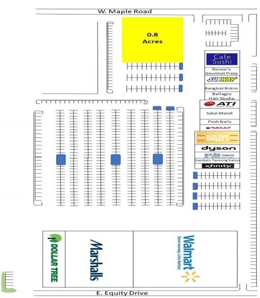 More Photos Of 1933-2037 W Maple Rd, Troy Land For Lease