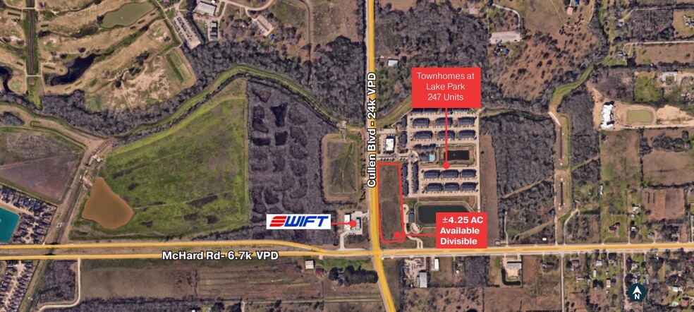 Primary Photo Of NEC Cullen Blvd & McHard Rd, Pearland Land For Sale