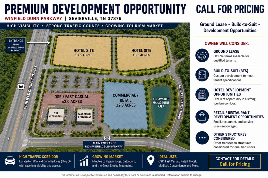 Primary Photo Of Winfield Dunn Pkwy & Alder Branch Rd, Sevierville Land For Lease